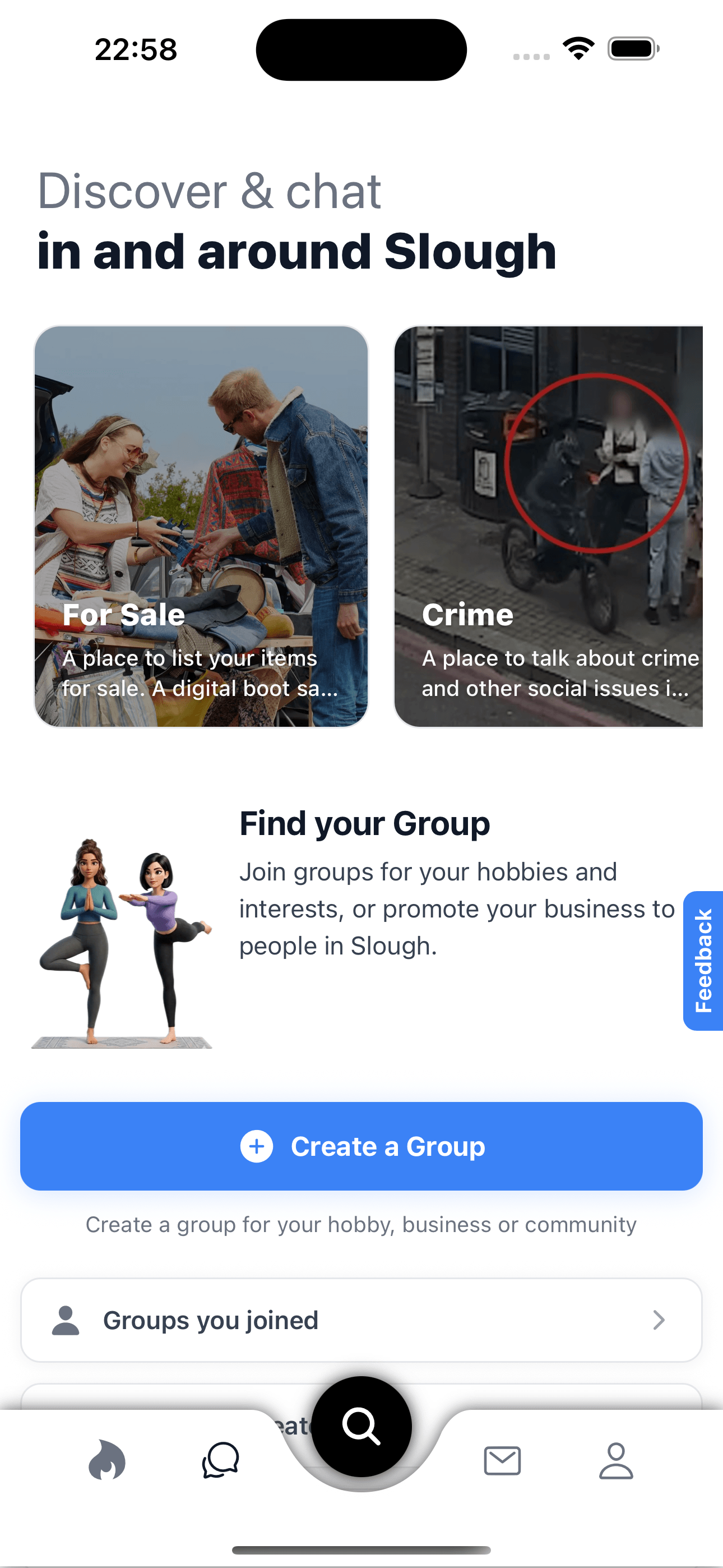 Slough App community groups